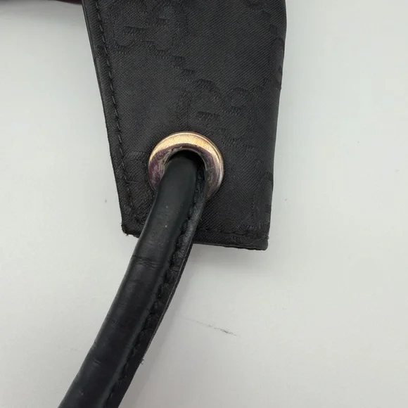 Authentic Gucci Vintage Black GG Monogram Nylon Tote Bag - Picture 15 of 15